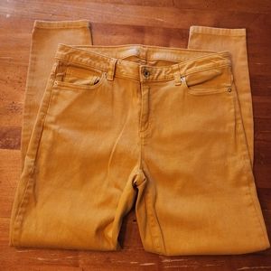 Michael Kors butterscotch skinny ankle jeans, Size 10
